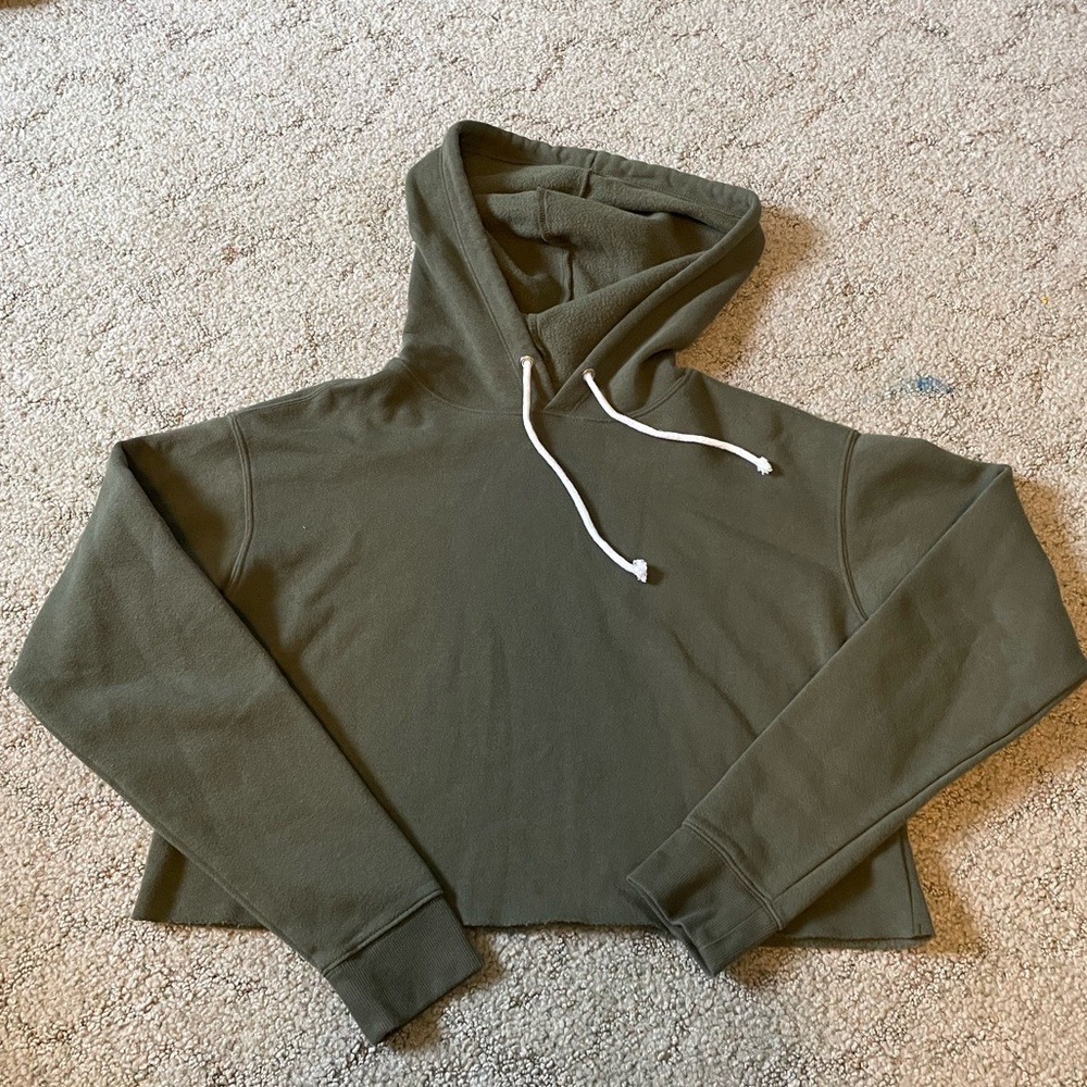 Wild Fable Cropped Hoodie | Green